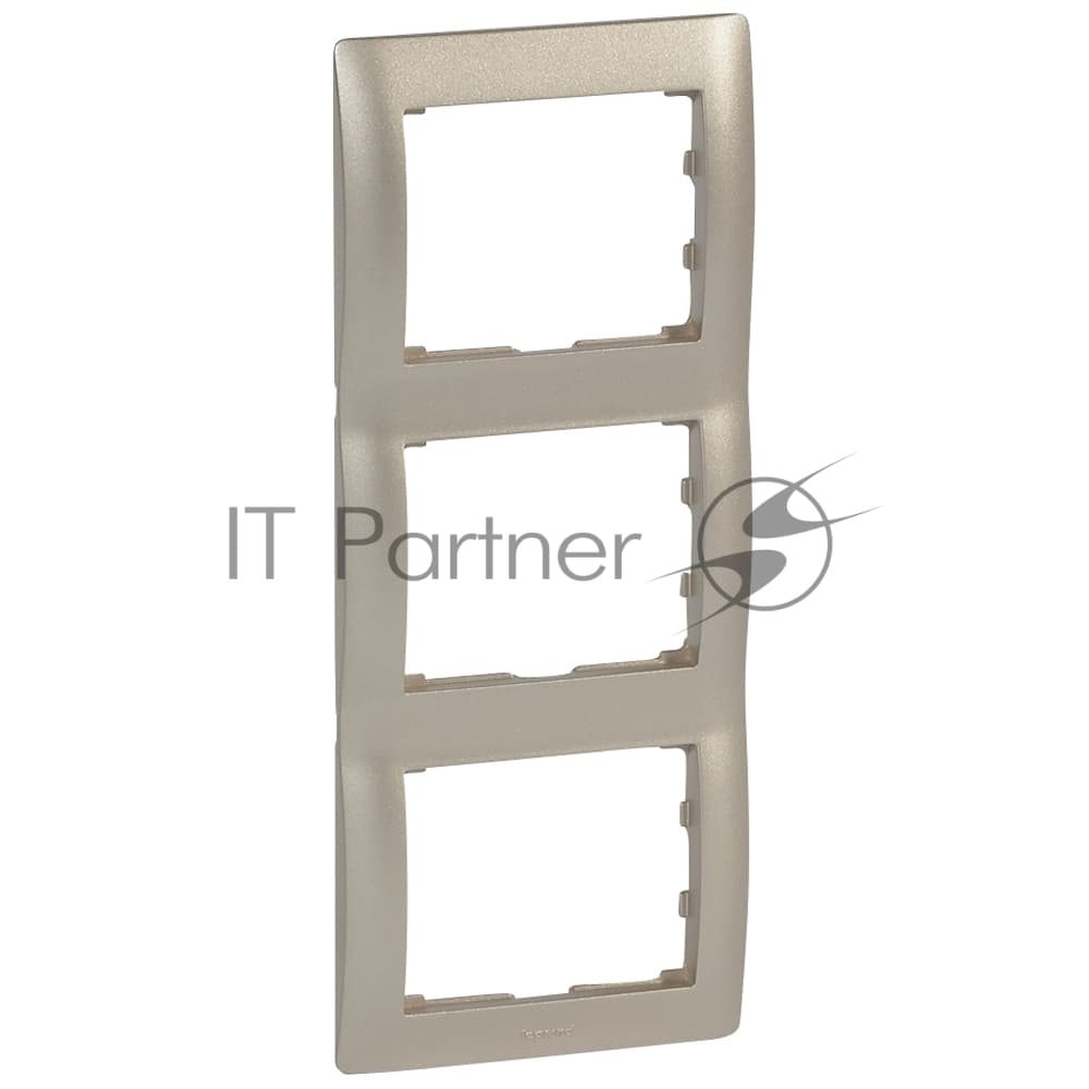 G.Life Рамка 3 поста, titanium, верт. G.Life Рамка 3 поста, titanium, верт.