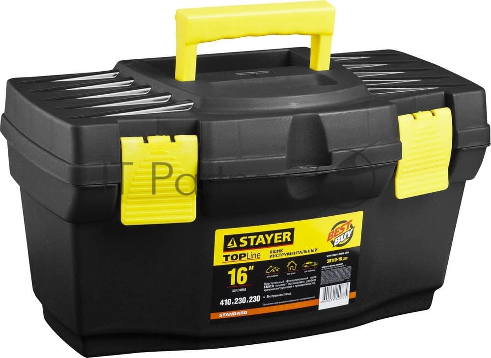 Ящик STAYER "STANDARD" (38110-16_z02) пластиковый, 410х215х197мм, 16"