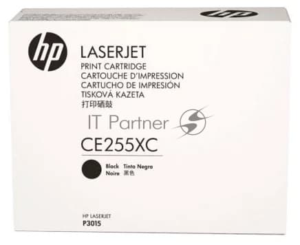 HP Картридж CE255XC 55X лазерный увеличенной емкости (13500 стр) (белая корпоративная коробка)