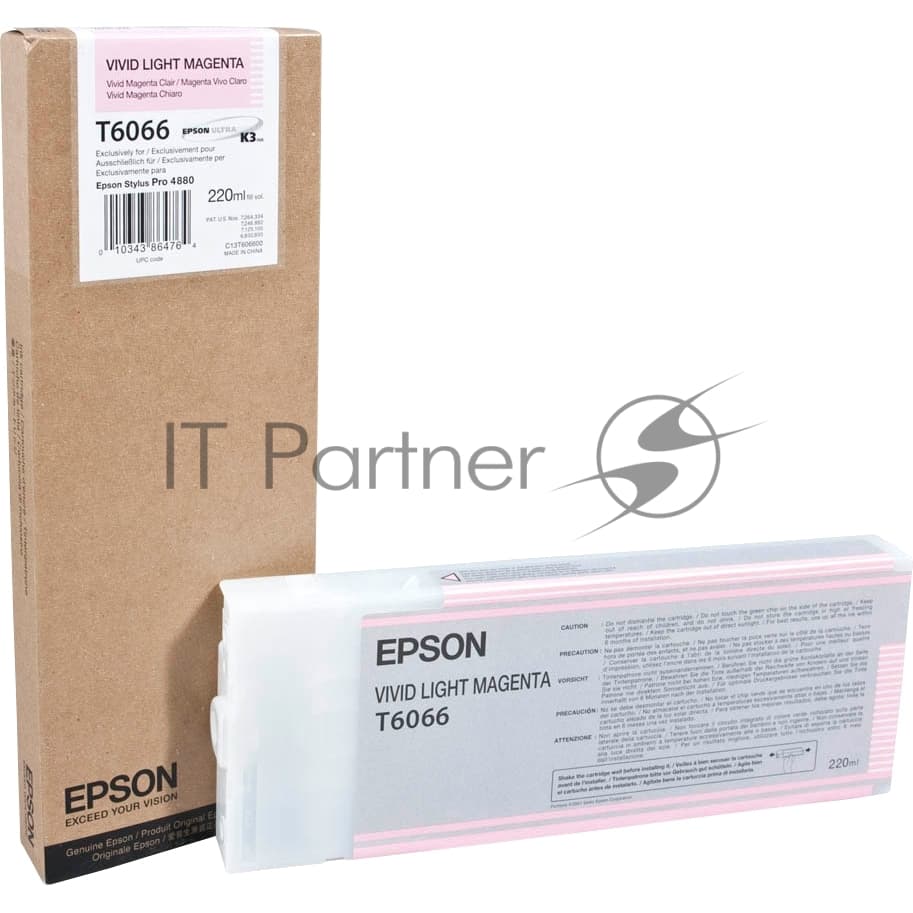 Картридж Epson C13T606600 для Stylus Pro 4880 (220 мл) (светло-пурпурный)