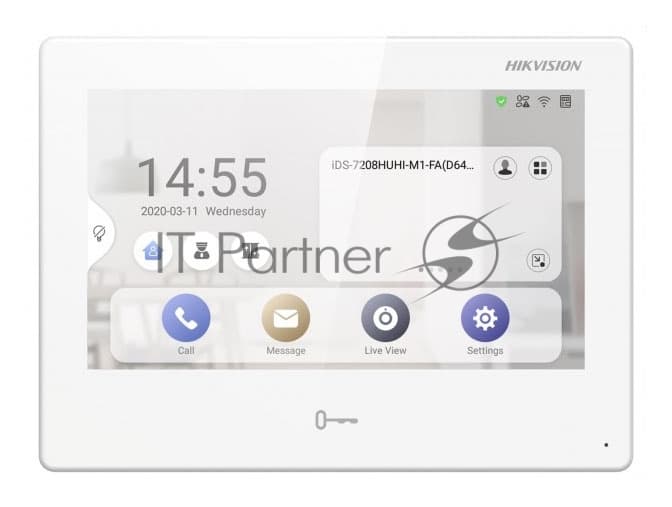 Видеодомофон Hikvision DS-KH9310-WTE1(B) белый