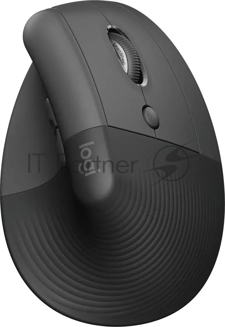 Мышь беспроводная Logitech Lift графитовый, 4000 dpi, радиоканал, Bluetooth, USB, кнопки - 6