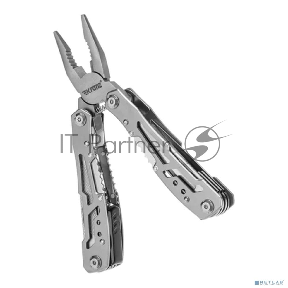 Мультитул Kranz KR-12-4942-2 15 в 1, 158 мм