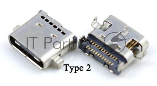 Разъем USB TYPE-C для ноутбука Lenovo ThinkPad T480 T580 L480 L580 L490 VER-2