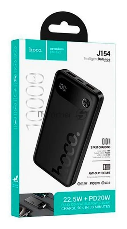 Портативный аккумулятор Hoco J154 10000mAh 2A черный