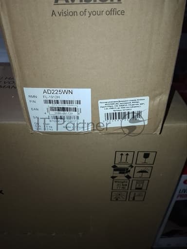 (Поврежденная упаковка) Документ-сканер Avision AD225WN (А4, протяжной, 600dpi, 25ppm/50ipm, CIS, DADF25, УЗ-датчик, WiFi, Lan, USB2.0, до 3000 листов/день) (