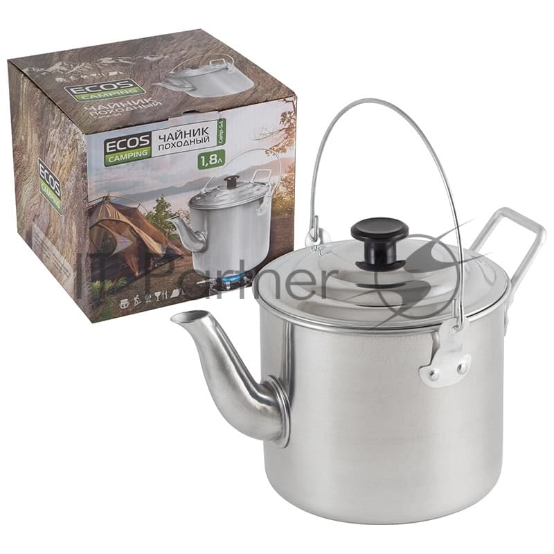 Чайник Ecos походный алюминиевый 1,8л Camp -S4