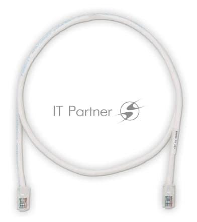 Патч-корд Panduit UTPCH10MY RJ-45 вил.-вилка RJ-45 кат.5E 10м белый ПВХ