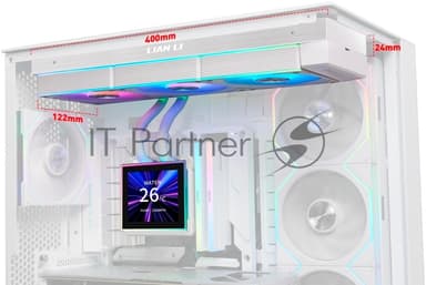 Система водяного охлаждения Lian-Li HydroShift II LCD-S 360CL ARGB Soc-AM5/AM4/1700/1851 белый 4-pin 30dB Al+Cu LCD Ret (G89.GHS2LCDS36CW.R0)