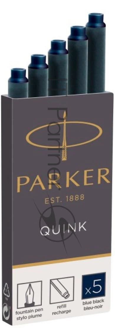 Картридж Parker Quink Z11 (CW1950385) черный/синие чернила, для ручек перьевых (5шт)