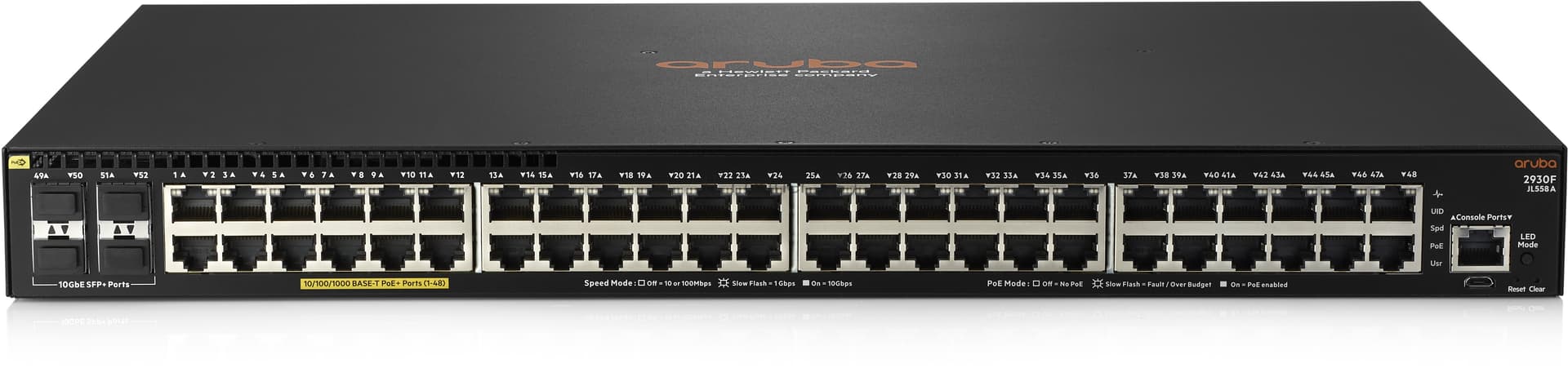 Коммутатор HPE Aruba 2930F 48GPoE+4SFP+740W Swch Switch