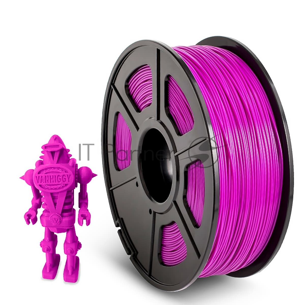 -/ Филамент NVPRINT ABS Fuchsia для 3D печати диаметр 1.75мм длина 330 метров масса 1 кг
