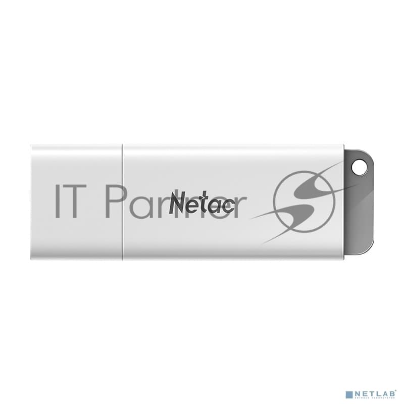 Флешка USB Netac U185 128 Gb NT03U185N-128G-30WH, USB 3.0, с колпачком, пластиковая белая