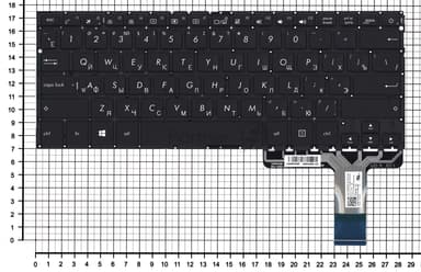 Клавиатура для ноутбука Asus UX330U UX330UA черная с подсветкой