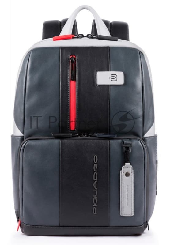 Рюкзак для ноутбука Piquadro Urban CA3214UB00BM/GRN серый/черный натур.кожа