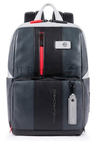Рюкзак для ноутбука Piquadro Urban CA3214UB00BM/GRN серый/черный натур.кожа