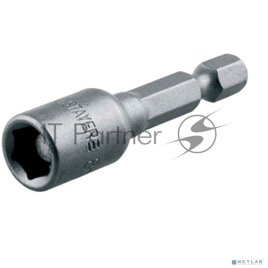 Головка STAYER PROFI Нат-драйвер 26390-10магнитная E 1/4'' длина 48 мм 10мм 1шт