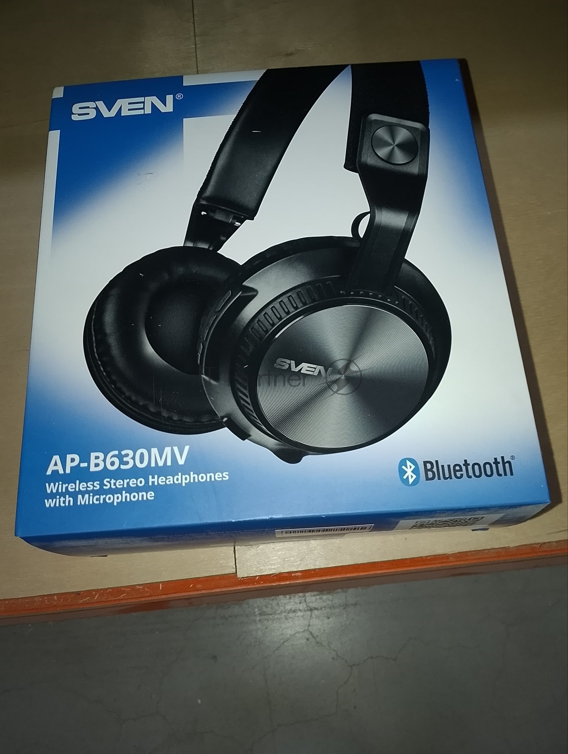 (Поврежденная упаковка) Гарнитура беспроводная SVEN AP-B630MV черный (USB, Bluetooth) (SV-019303)