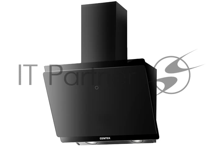 Вытяжка Centek CT-1830-60 Black <наклонная> ширина 60 см, 1000 м3/час (233 Вт), 3 скор, LED, сенсор