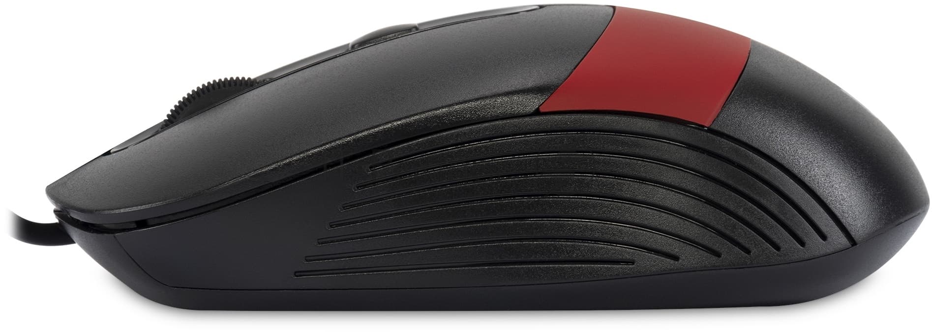 Мышь Оклик 310M черный/красный оптическая 2400dpi USB для ноутбука 4but