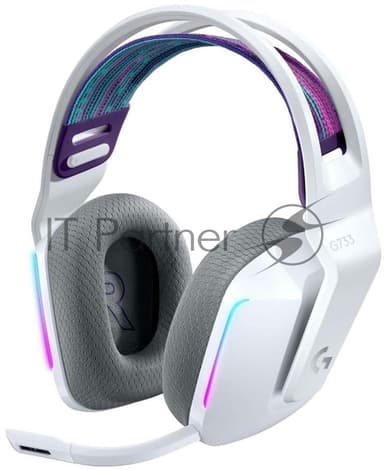 Гарнитура беспроводная LOGITECH G733 LIGHTSPEED Wireless RGb Gaming Headset - белый - 2.4GHZ - EMEA