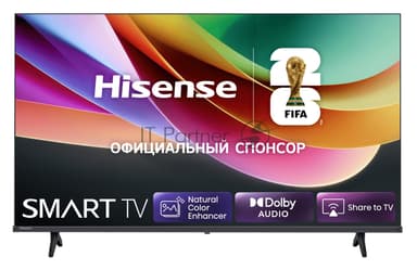 Телевизор Hisense 40" 40A4S черный FullHD 1920x1080 Smart TV