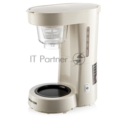 Кофеварка капельная BRAYER BR1123YE бежевый, исп. кофе - молотый, 0.75 л, 700 Вт.
