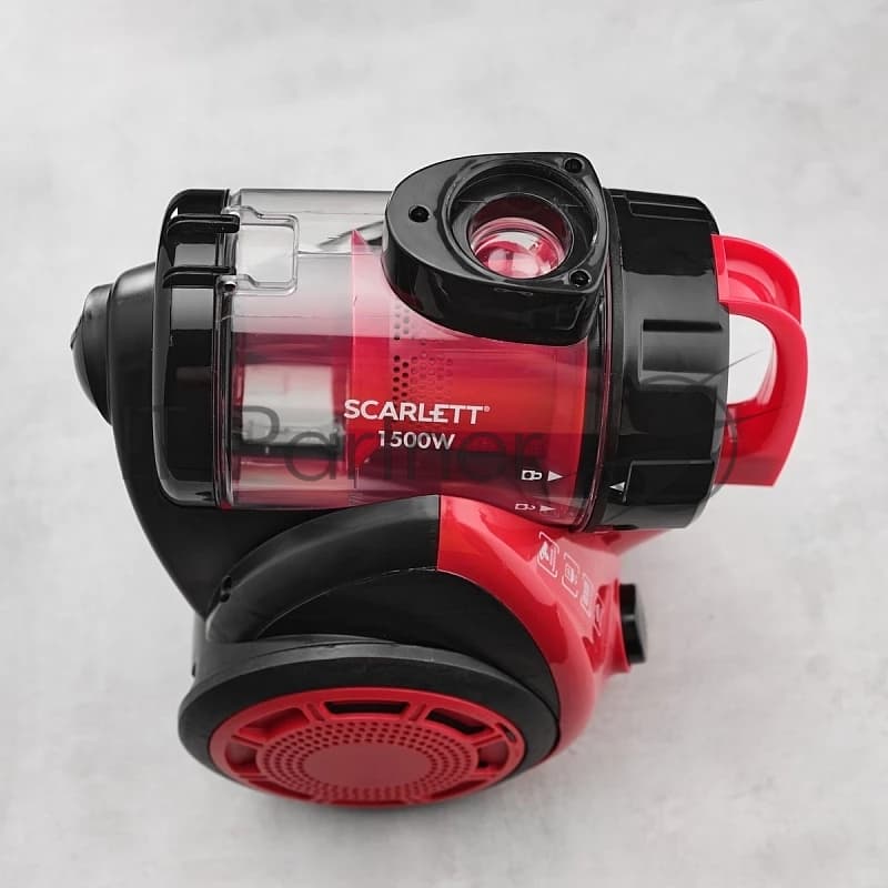 Пылесос Scarlett SC-VC80C11 красный/черный, 320/1500 Вт, уборка сухая, пылесборник контейнер 1.5 л