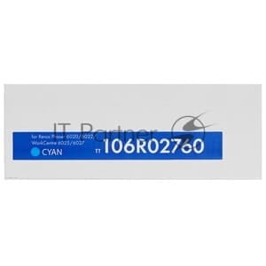 -/ Тонер-картридж NVP NV-106R02760 Cyan для Xerox Phaser 6020/6022/ / WorkCentre 6025/6027 (1000k)