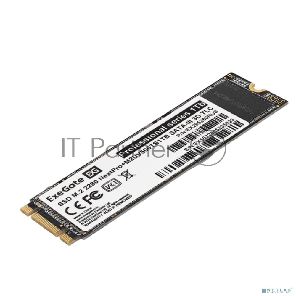 Накопитель SSD ExeGate, 1Tb, M.2 2280, SATA, R/W 551/480