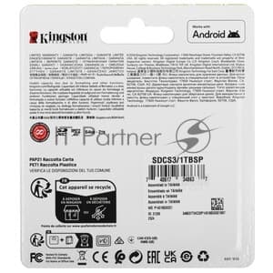 Флеш карта microSDXC 1Tb Kingston SDCS3/1TbSP Canvas Select Plus w/o adapter