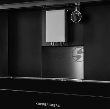 Автоматическая кофемашина Kuppersberg KCM 182 Black коллекция High-Tech,управление сенсорное,максимальное давление 20 бар,емкость для воды 1.8л, есть капучинатор,приготовление кофе автоматическое, материал панели стекло, черный