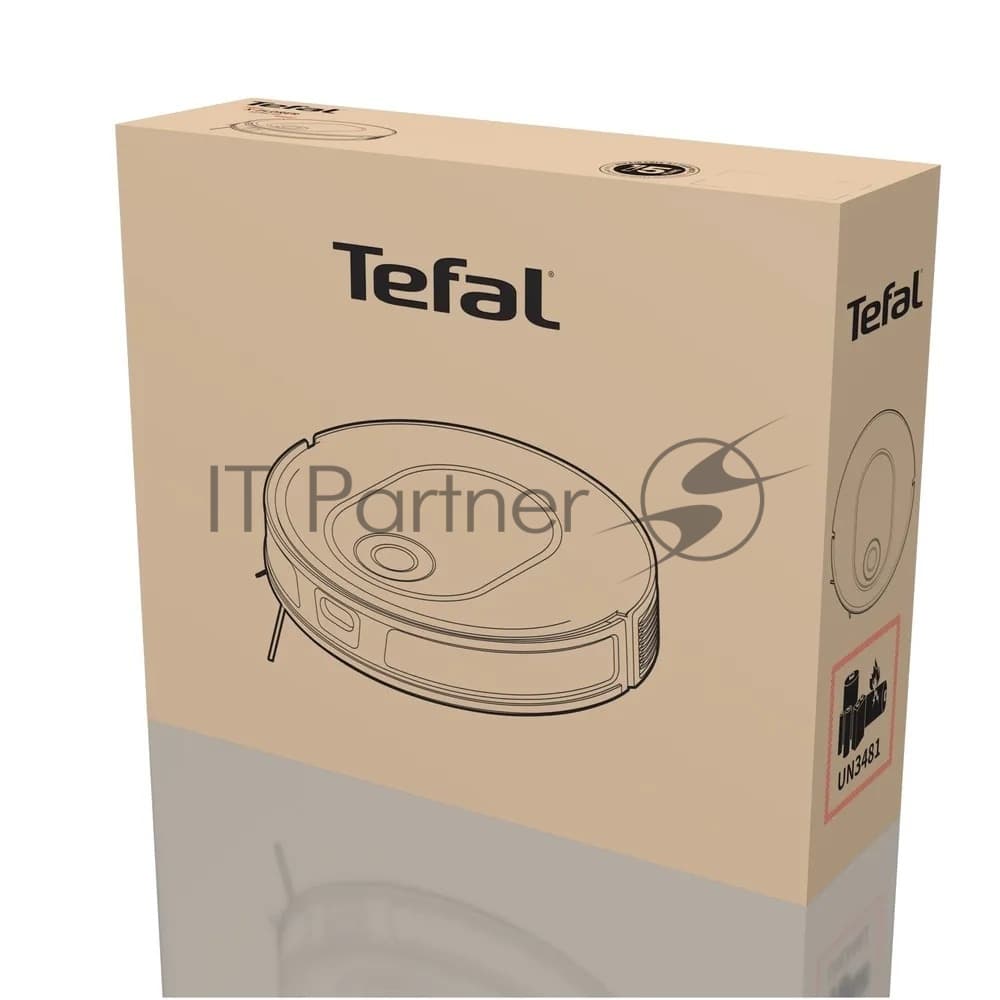 Робот-пылесос Tefal X-Plorer Serie 65+ RG8L65WH черный, 5200 мАч Li-ion, уборка суxая/влажная, пылесборник контейнер 0.4 л