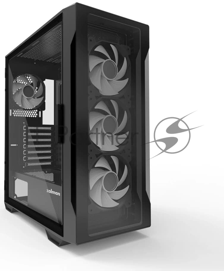 Компьютерный корпус ZALMAN I3 NEO, ATX, BLACK, FRONT MESH, WINDOW, 2x3.5", 3x2.5", 1xUSB 2.0, 2xUSB 3.0, FAN CONTROLLER, FRONT 3x120мм RGb, REAR 1x120мм RGb