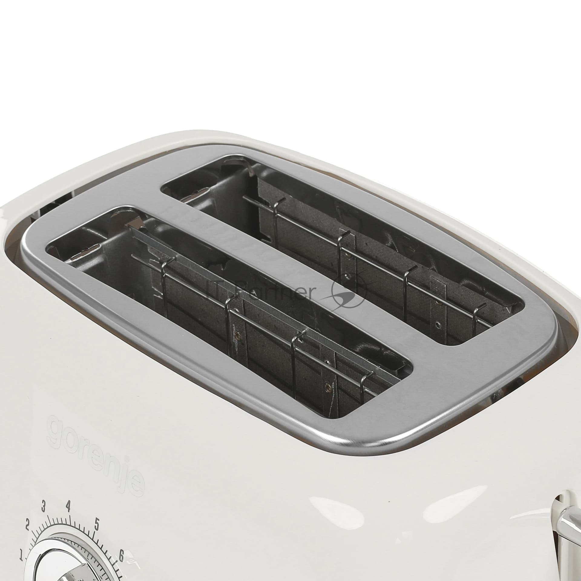 Тостер Gorenje T900RL бежевый/серебристый, 1000 Вт, 2 слота