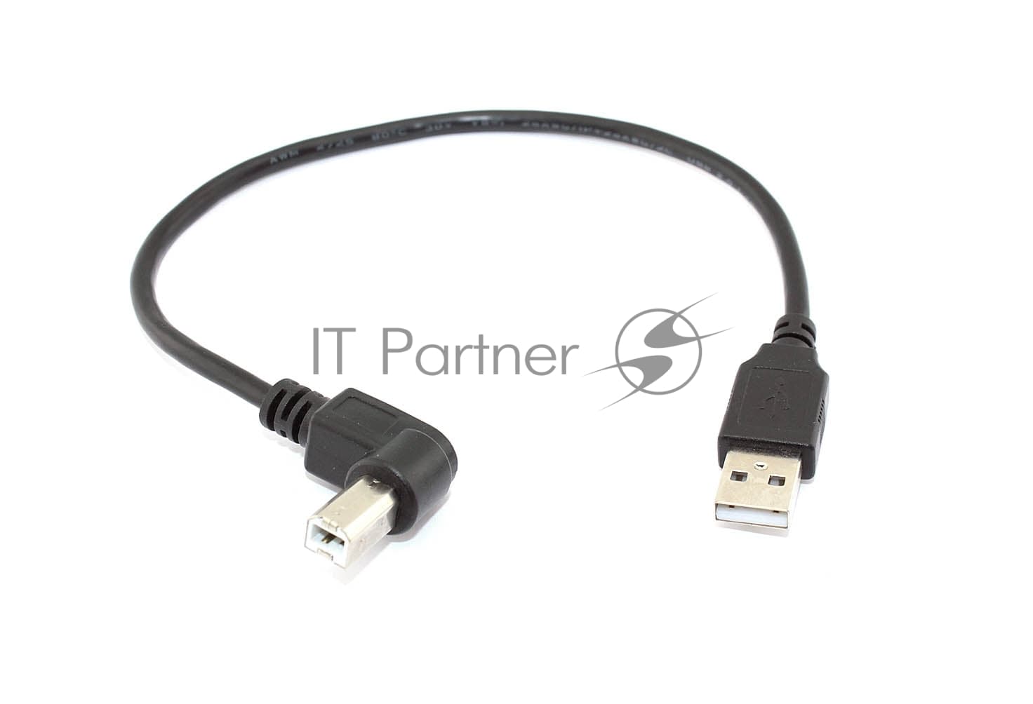 Кабель USB 2.0 на USB-B угол влево 0,3 м