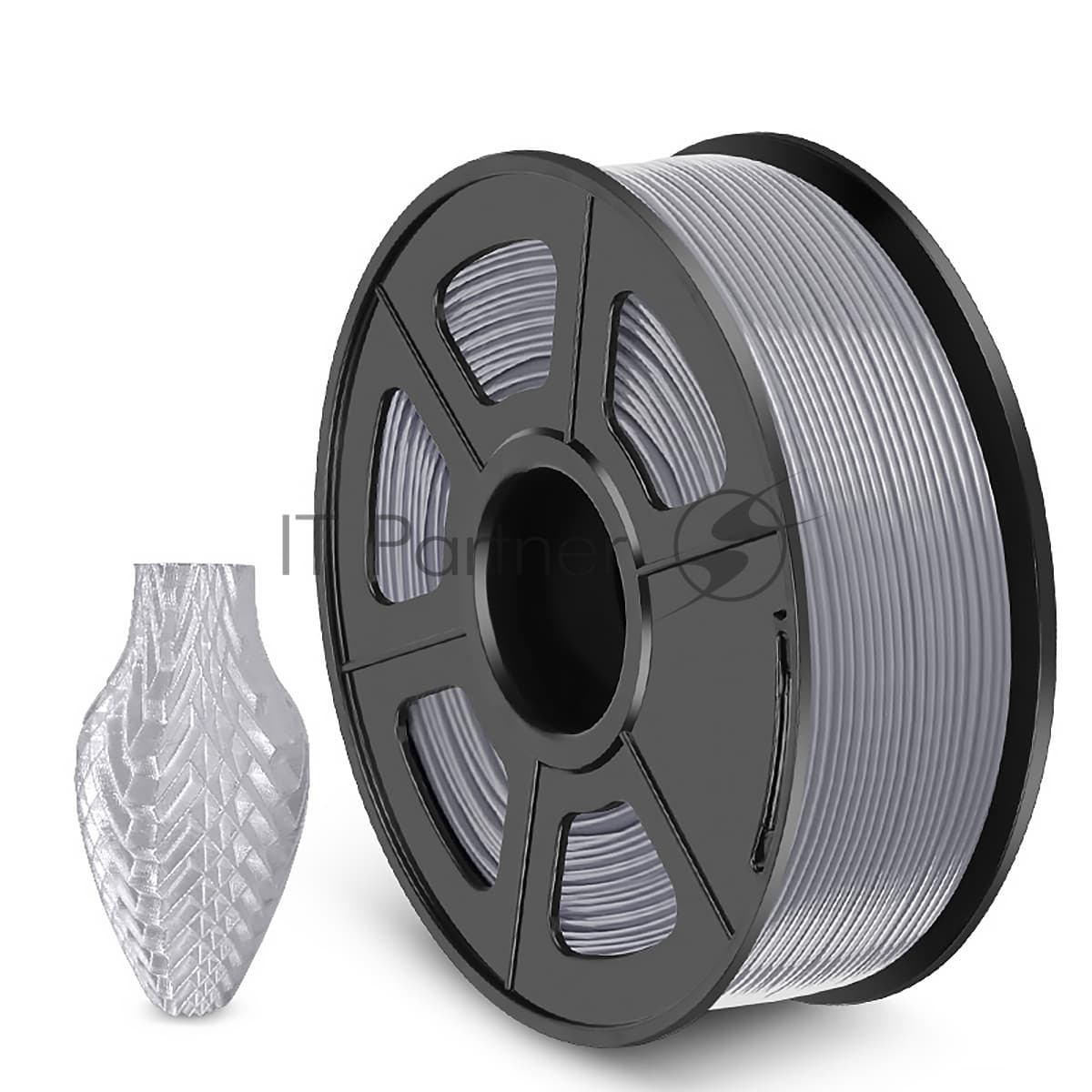 -/ Филамент NVPRINT PETG Silver для 3D печати диаметр 1.75мм длина 330 метров масса 1 кг