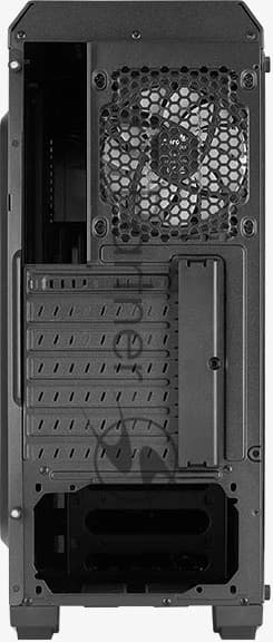 Компьютерный корпус MidiTower Aerocool/Formula GENESIS-G-BK-v2 (ATX, USB3x2, USB2x2, ARGB fan x1, без БП)
