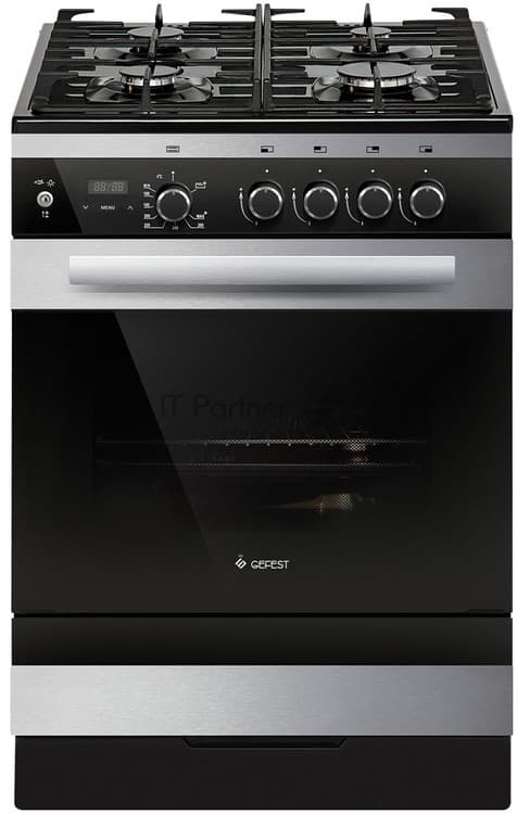 Плита газовая Gefest 6500-04 0069 черный, конфорок 4 газовых, духовка 52 л, 60 см x 85 см x 60 см