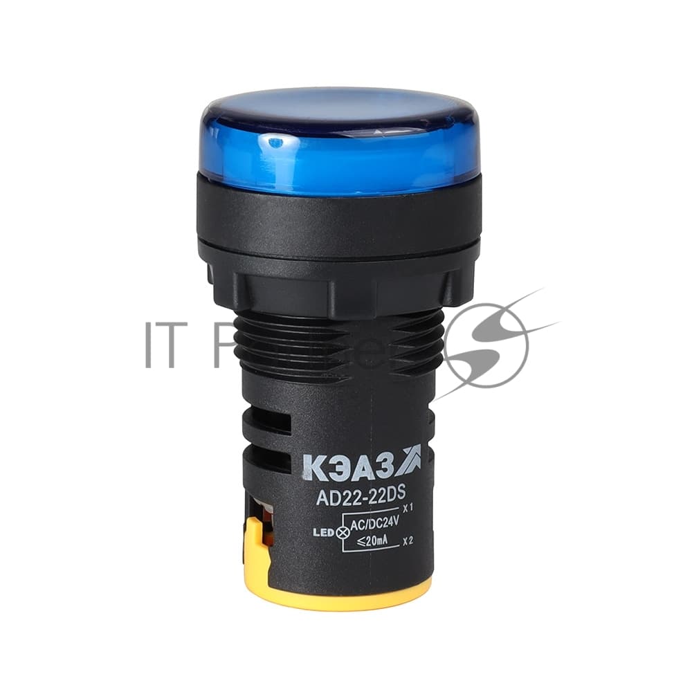 Лампа AD22DS(LED) матрица 22мм 230В син. КЭАЗ 238571