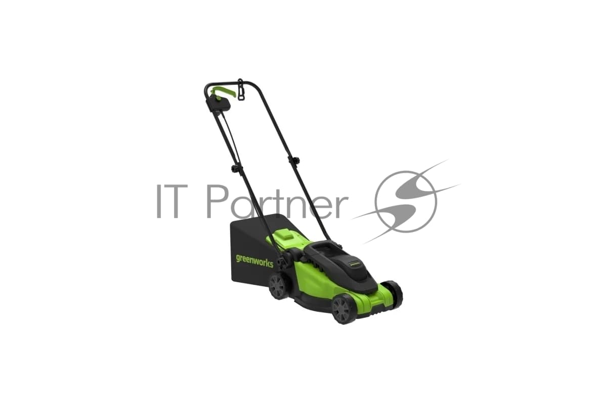 Газонокосилка электрическая GreenWorks GD1200LM32, 220v, 32 см, 1.2 кВт