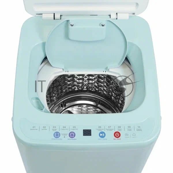 Стиральная машина Willmark WMA-451GH бирюзовый, загрузка вертикальная 3.5 кг, 800 об/мин