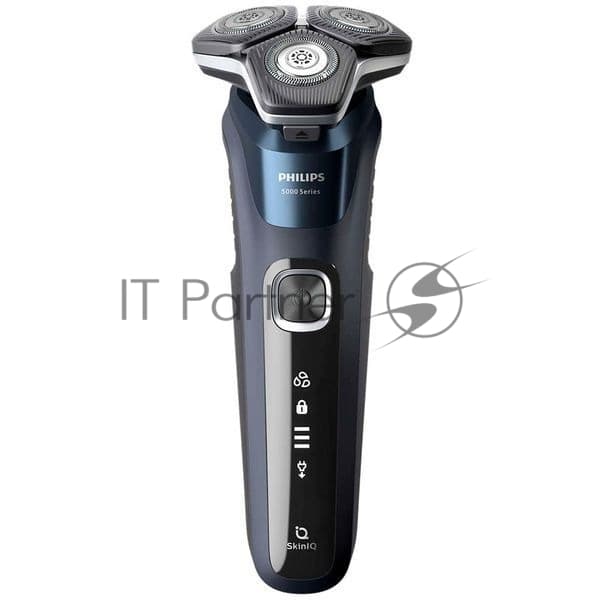 Бритва роторная Philips Series 5000 S5885/10 реж.эл.:3 питан.:аккум. темно-синий