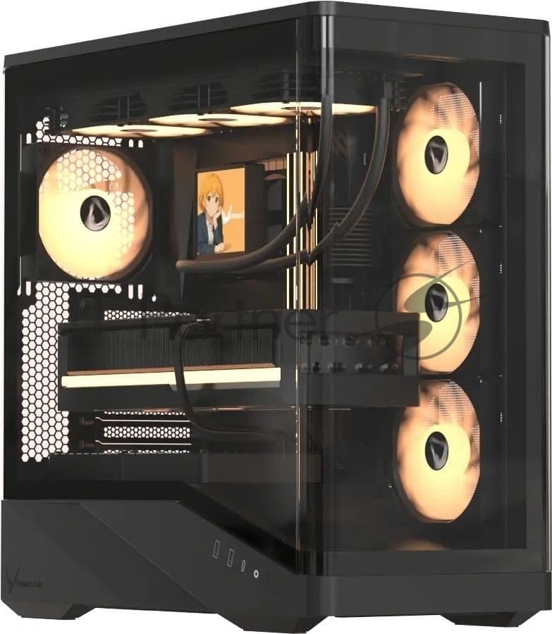 Компьютерный корпус AeroCool/Formula Crystal U9 белый без БП ATX 2xUSB3.0 audio bott PSU