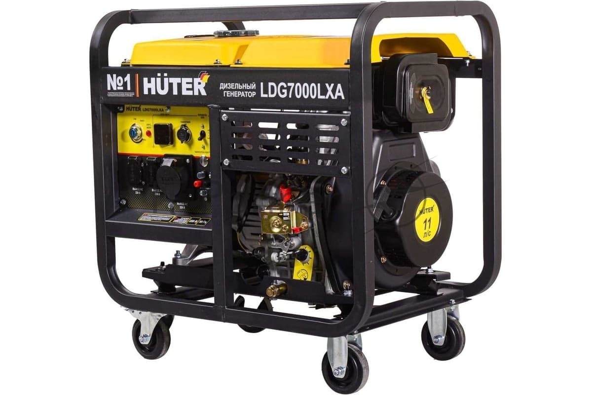 Электрогенератор дизельный Huter LDG 7000LXА, 5.5 кВт, 71 дБ, 114.8 кг