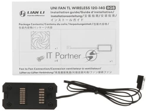 Вентилятор для корпуса Lian-Li Uni Fan TL Wireless 120 Reverse ARGB 120х124.5x28 черный 4-pin 34дБ (G99.12RTL1W1B.R0) Ret