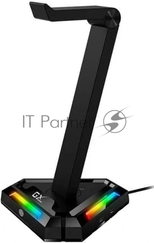 Держатель для наушников Headphone stand Genius GX-UH100, RGB, USB-A x2/USB-C x2, USB 2.0