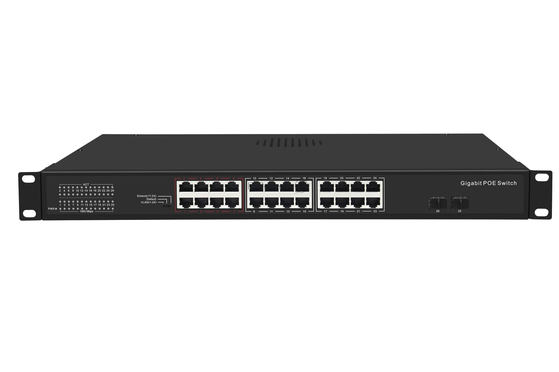 Коммутатор (свитч) GIGALINK GL-SW-G005-24P