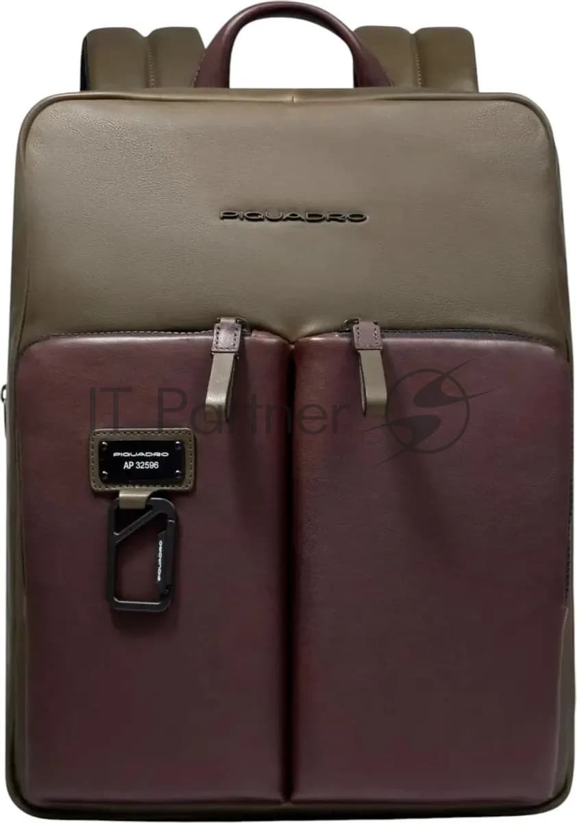Рюкзак Piquadro Harper CA6311AP/VETM коричневый/зеленый кожа
