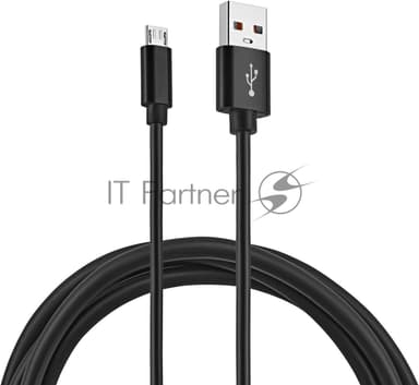 Кабель KingPrice KP-microUSB-2.4A-1.5m USB (m)-micro USB (m) 1.5м черный